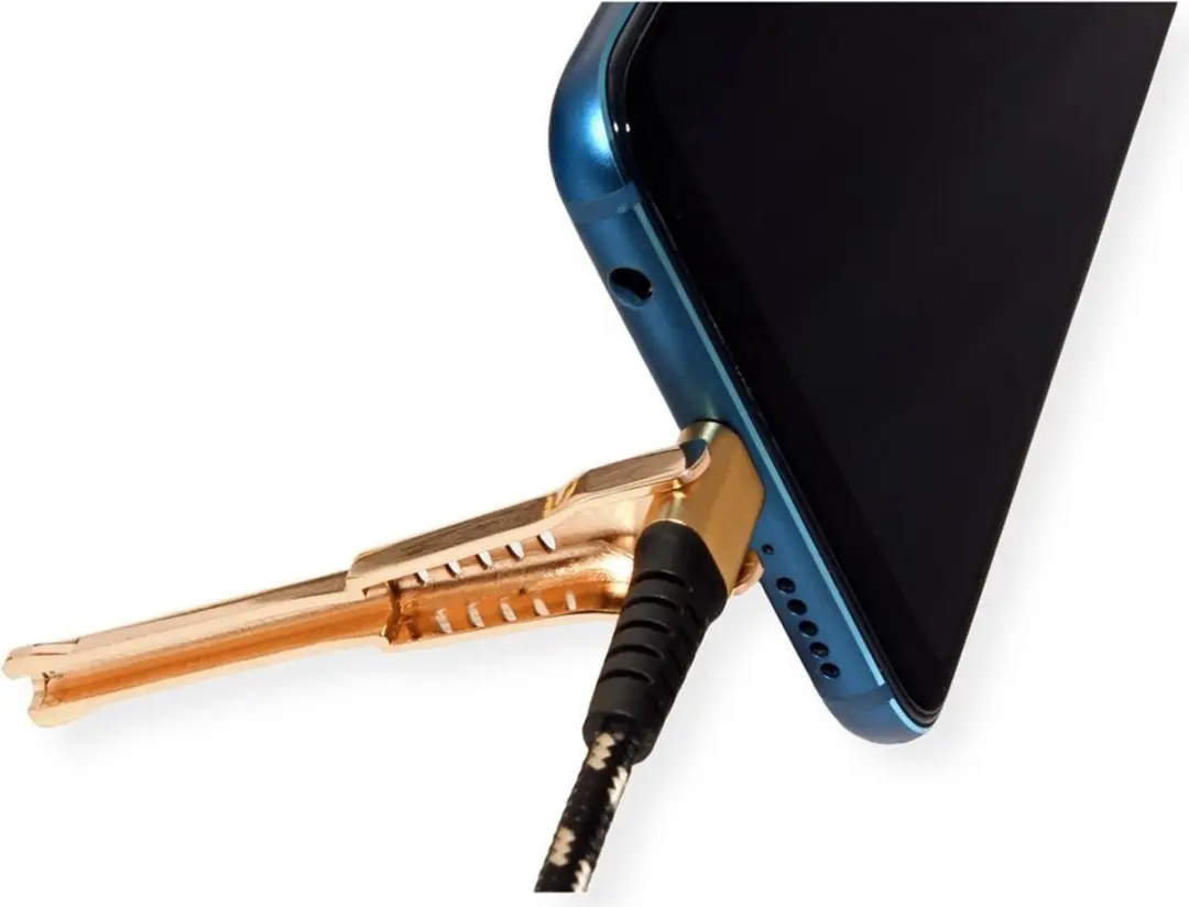 Roline GOLD USB 2.0 A/USB-C Kabel 1m - Zwart/Goud