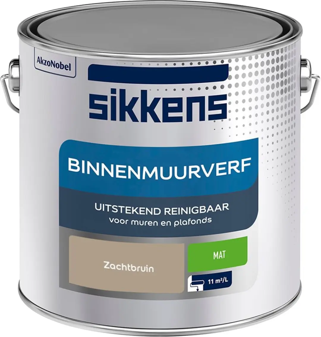 Sikkens Binnenmuurverf Mat Zachtbruin 2,5L