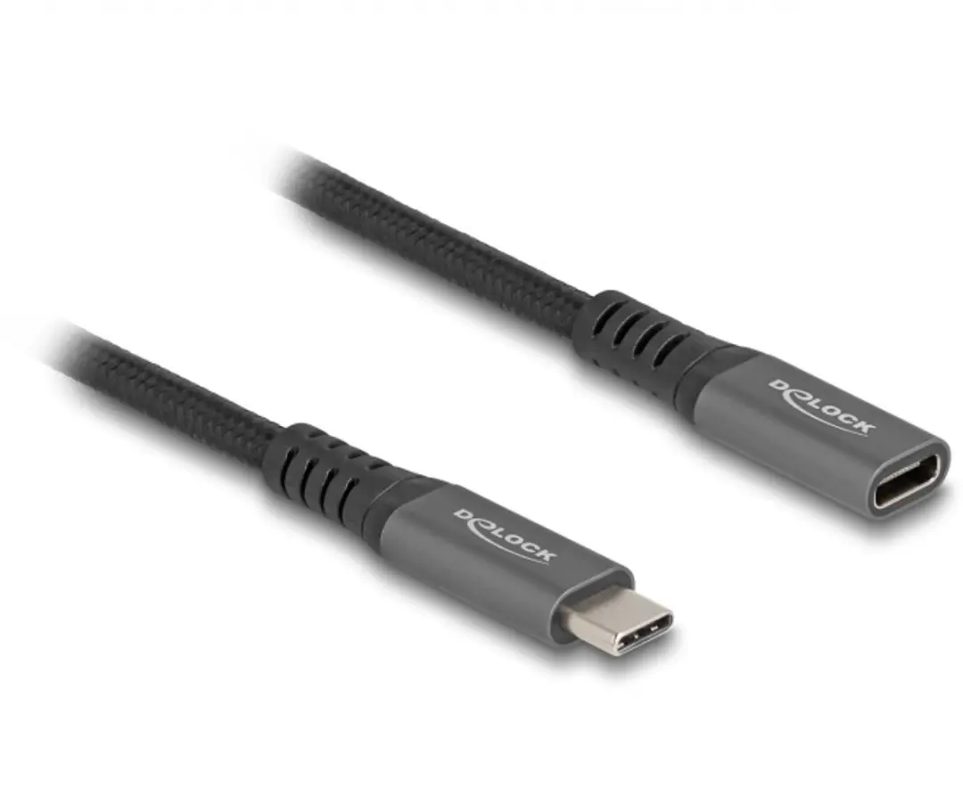 Delock USB-C Verlengkabel 10Gbps PD 100W 4K60 0,5m