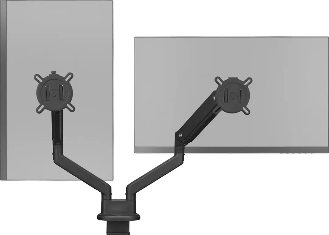 One For All DM4210 Dubbele Monitorarm - 2 Monitoren - VESA 100x100 - Zwart