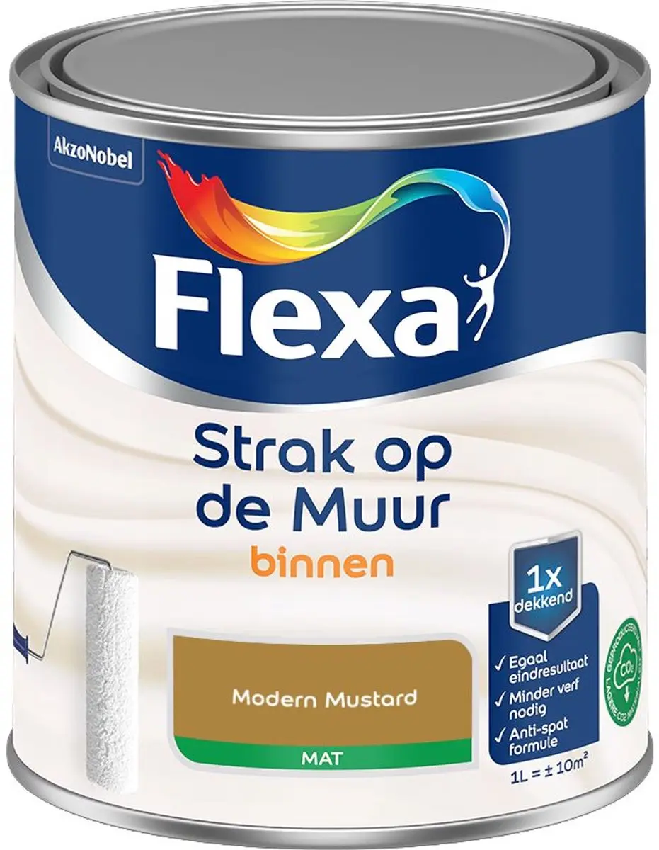 Flexa Strak Op De Muur Binnen Mat Mengverf 1L