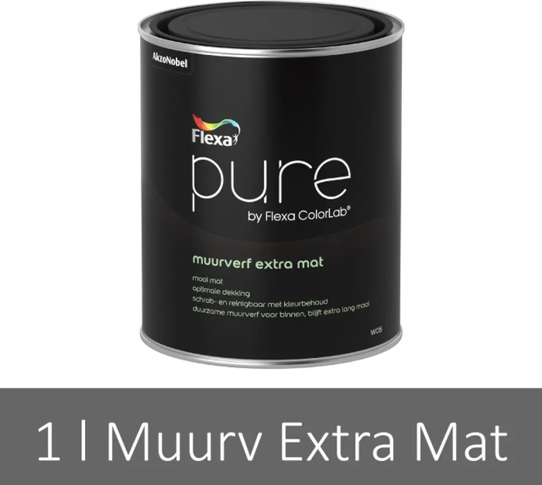 Flexa Pure Muurverf Extra Mat Wit 2,5L