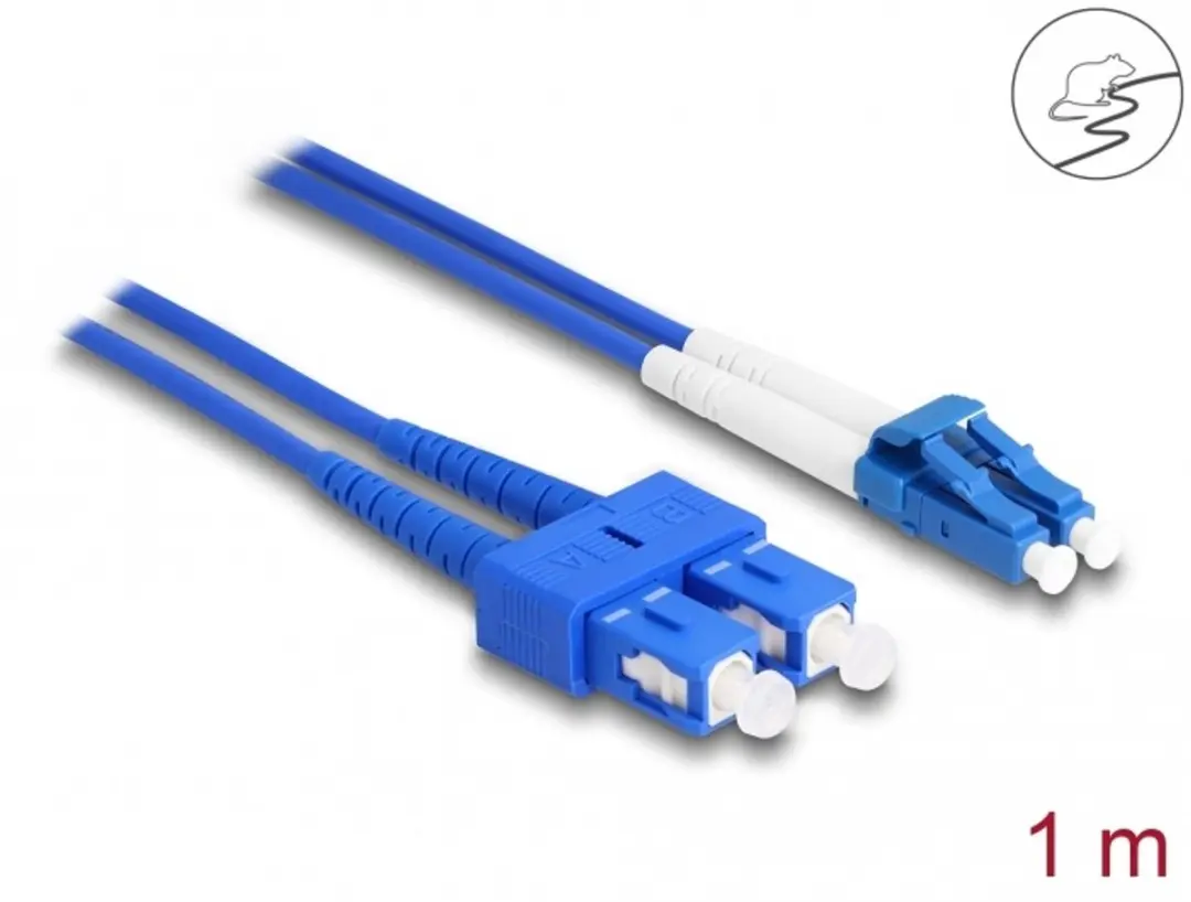 Delock LC Duplex naar SC Duplex OS2 1m