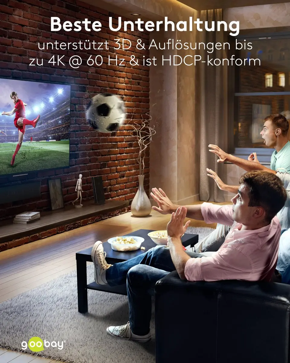 Goobay Bi-directionele HDMI Schakelaar 2 naar 1 - 4K 60Hz HDR - Zilver