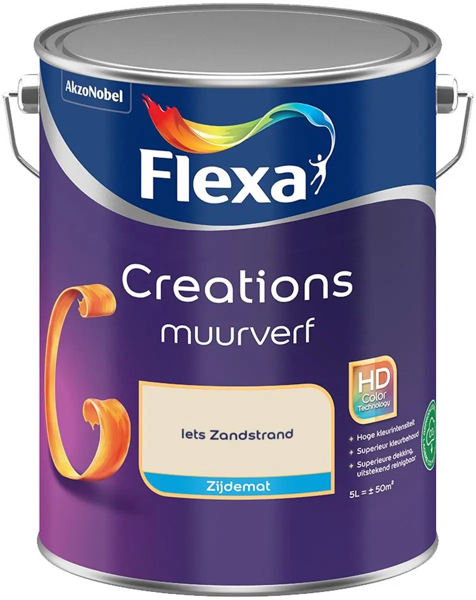Flexa Creations Muurverf Zijdemat Iets Zandstrand 5L