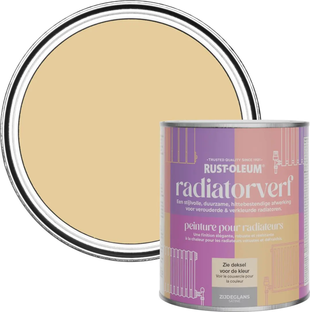 Rust-Oleum Geel Radiatorverf Zijdeglans 750ml