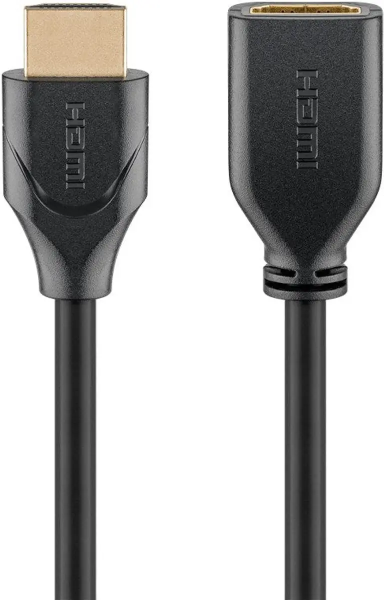 Goobay HDMI Verlengkabel Ethernet 4K@60Hz - Zwart