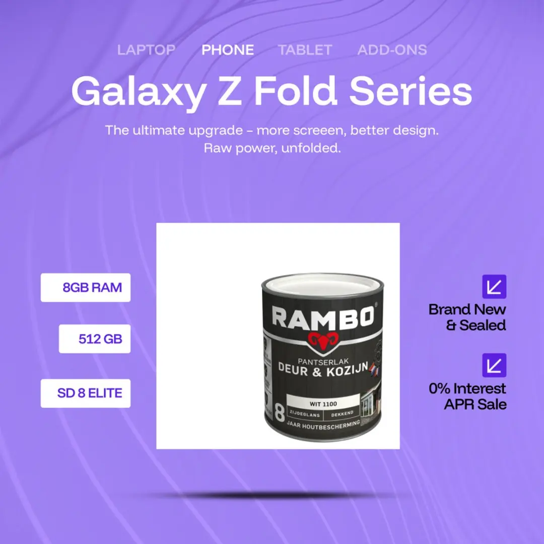 Rambo Pantserlak Deur en Kozijn 1.5L - Wit