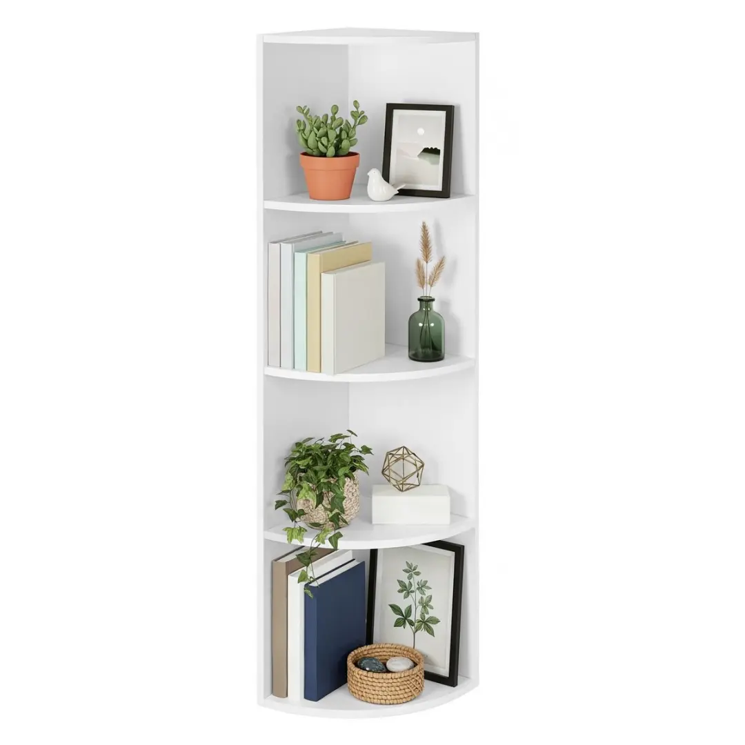 Songmics Hoekrek 4 Niveaus - Wit