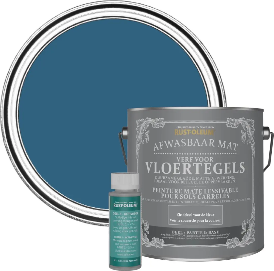 Rust-Oleum Vloertegelverf Kobalt 2,5L