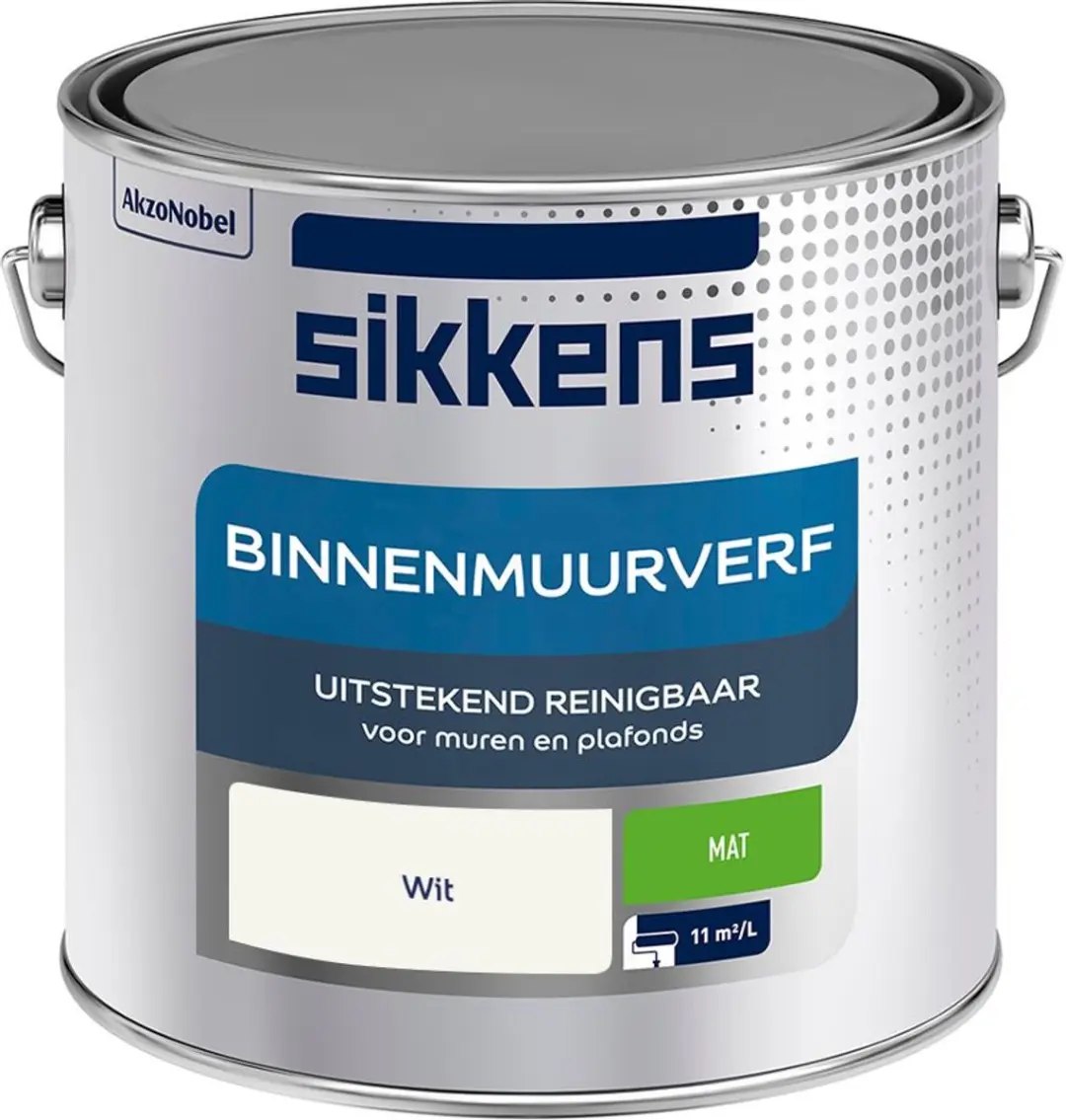 Sikkens Binnenmuurverf Mat Wit 2,5L