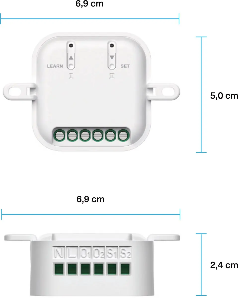 KlikAanKlikUit ASUN-650 Inbouw Jalouzie Schakelaar 500W