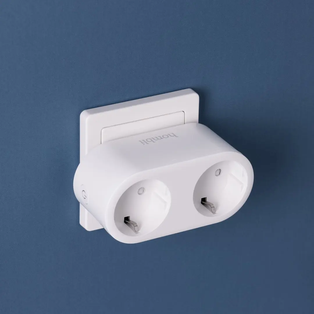 Hombli Smart Duo Socket WiFi - 2 Contacten - Wit
