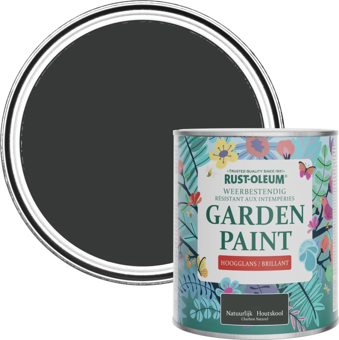Rust-Oleum Zwart Tuinverf Hoogglans 750ml