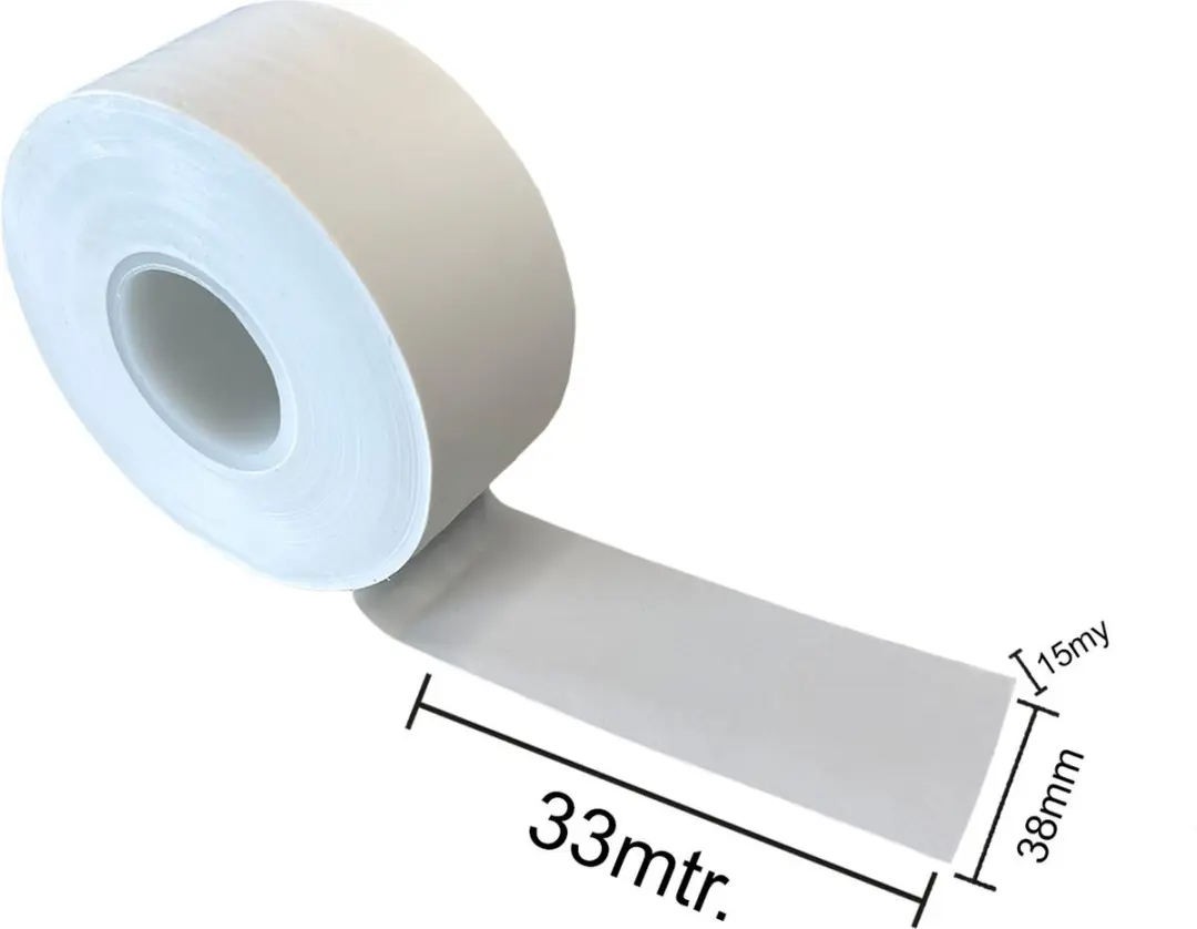 Kortpack Megatape UT7 PVC Isolatietape 38mm x 33m - 4 Rollen - Grijs - afbeelding 3 van 4