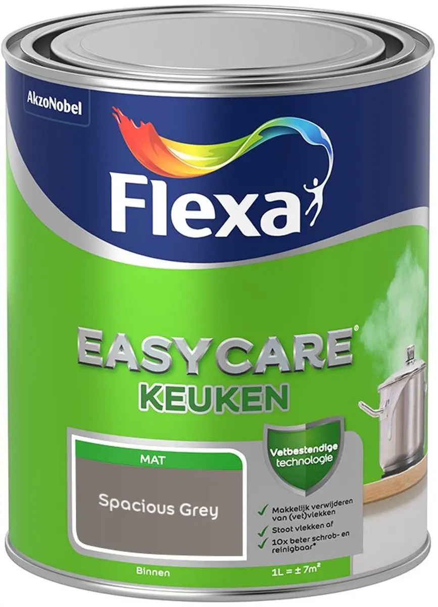 Flexa Easycare Keuken Mengverf Spacious Grey 1L