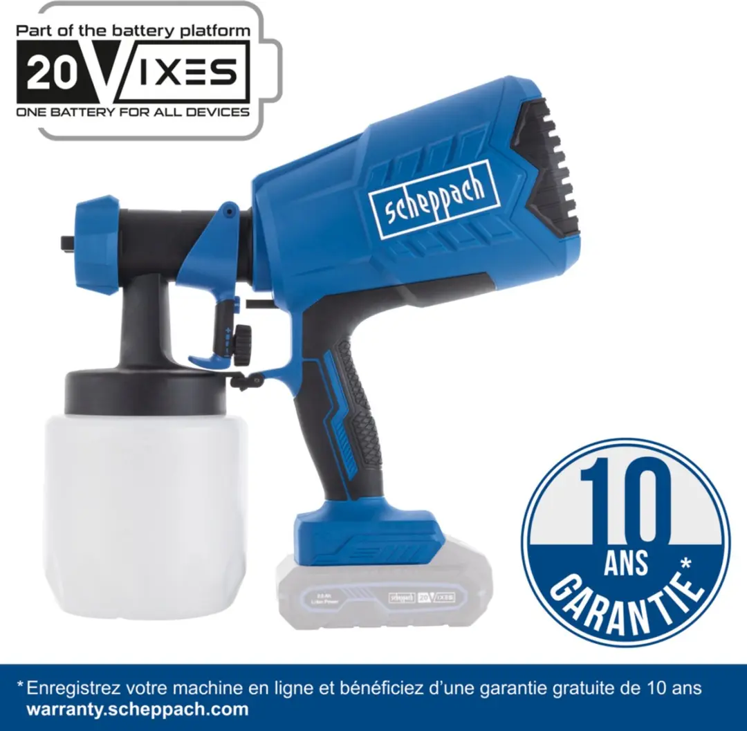 Scheppach Accu Verfspuitsysteem C-APS700-X - Blauw