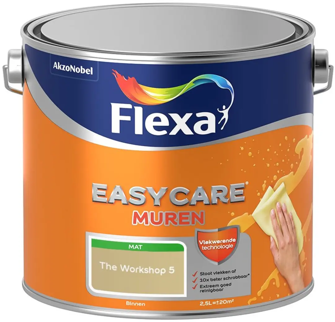Flexa Easycare Muren The Workshop 5 Mengverf 2,5L
