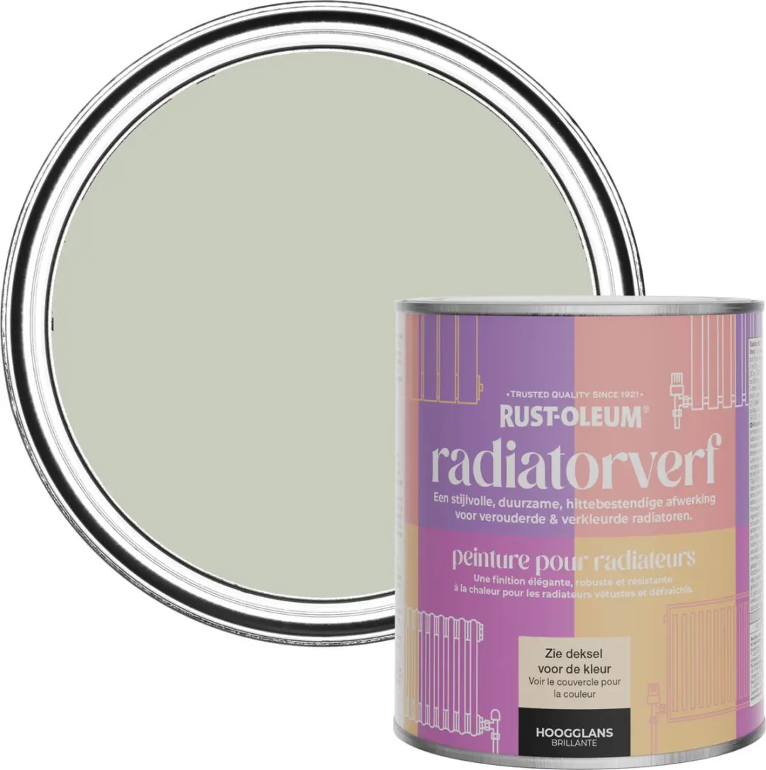 Rust-Oleum Groen Radiatorverf Hoogglans Aloe 750ml