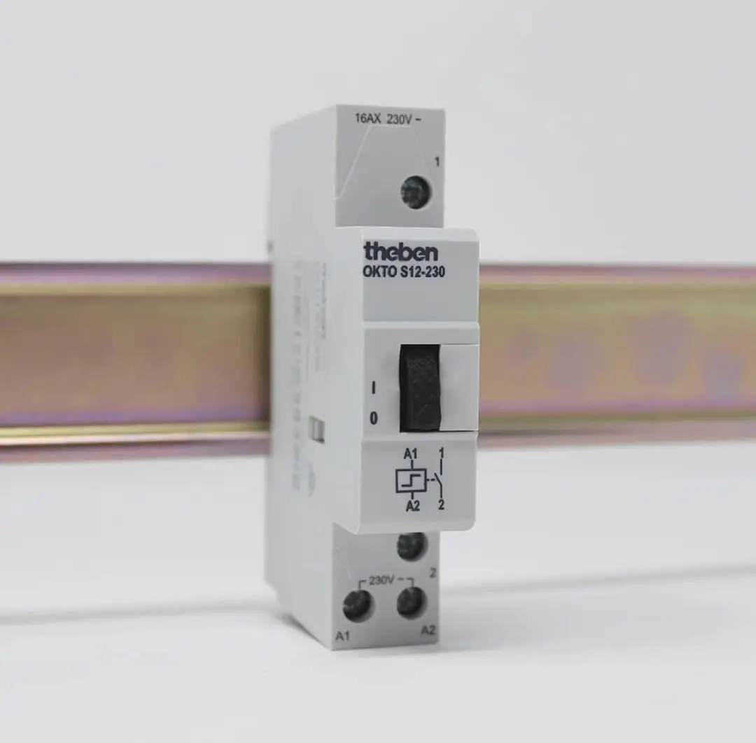 Theben OKTO S12-230 Impulsschakelaar 600W - Grijs - afbeelding 6 van 6