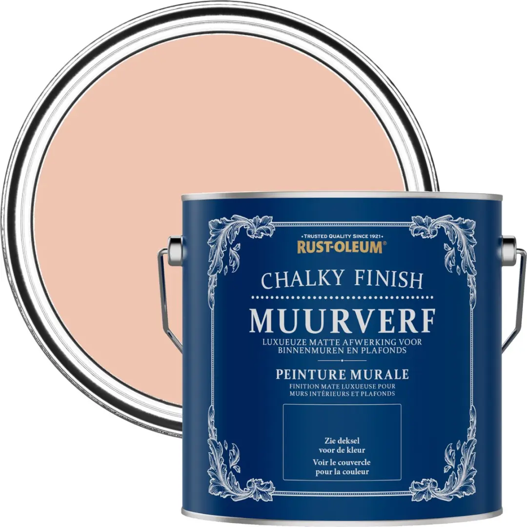 Rust-Oleum Roze Chalky Finish Muurverf Koraal 2,5L