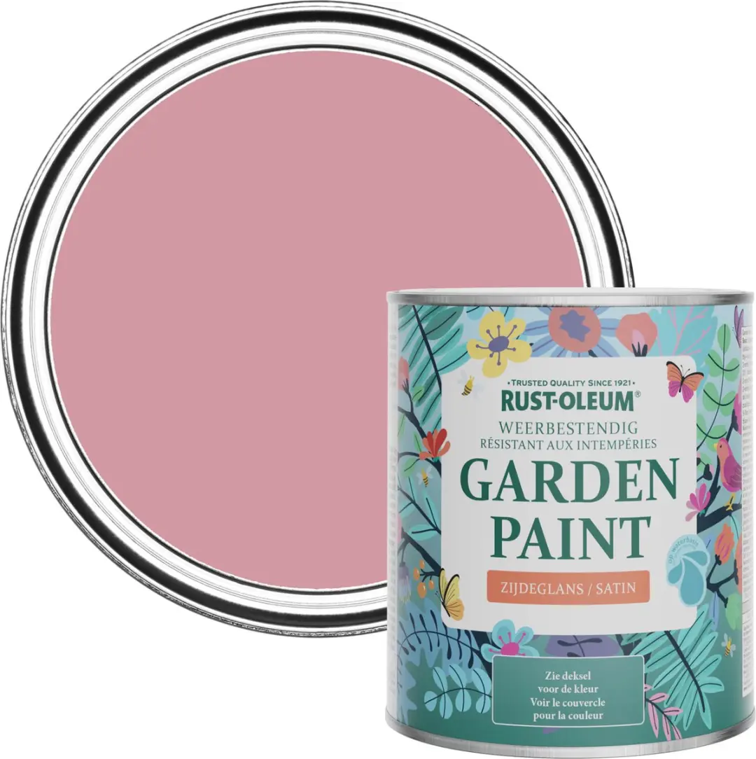 Rust-Oleum Roze Tuinverf Zijdeglans 750ml