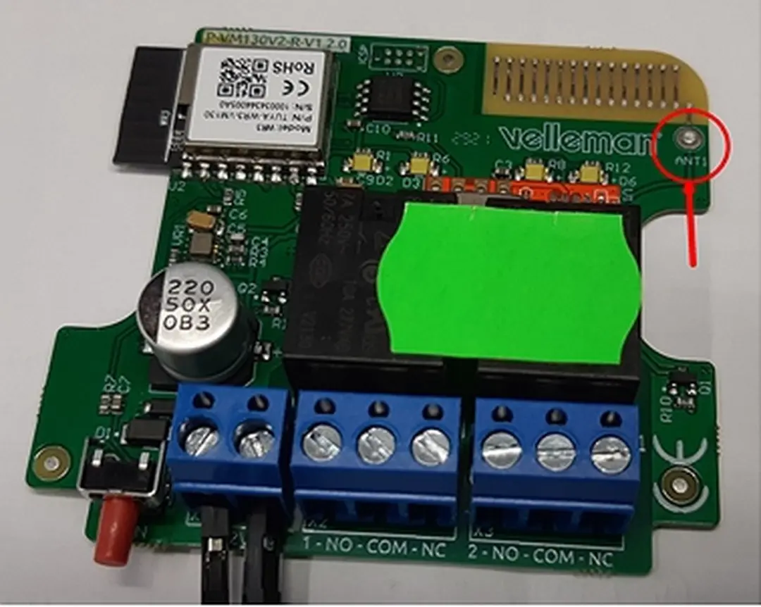 Velleman VM130V2SET RF Afstandsbediening 2-Kanaals - Tuya IoT - Zwart