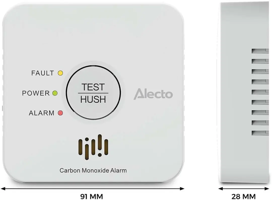 Alecto SDX04 Veiligheidsset - Rookmelder SD1030 & CO-melder COA1920 - Wit - afbeelding 4 van 6