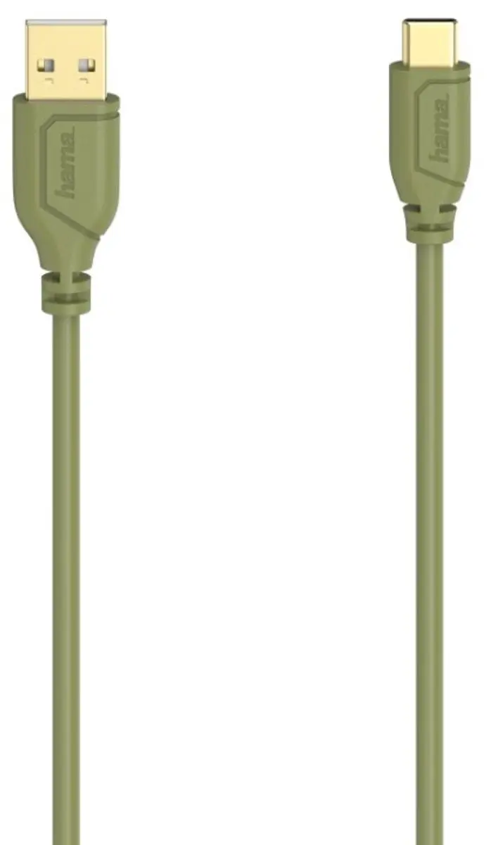 Hama USB-C-kabel Flexi-Slim USB 2.0 480 Mbit/s Turtle Green 0,75 M