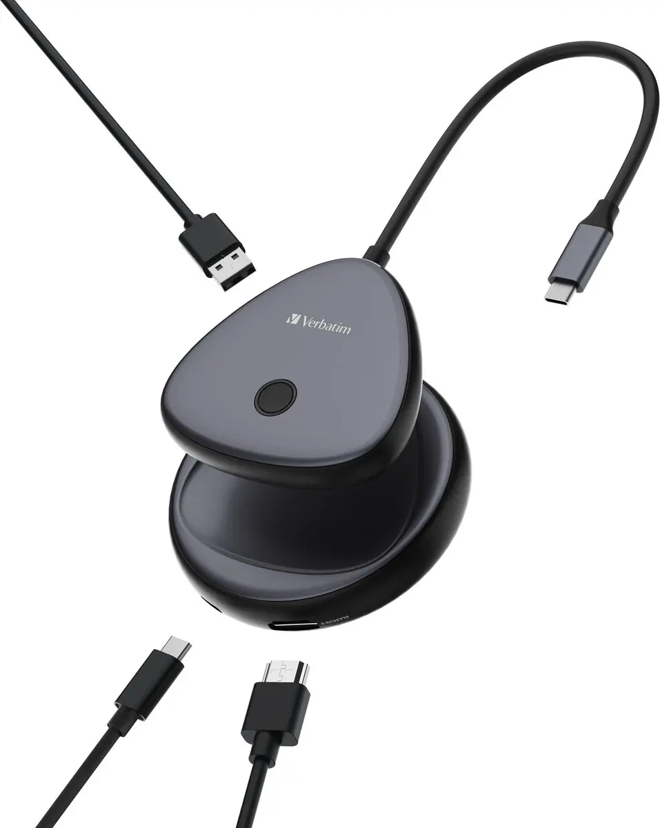 Verbatim WDA-02 Draadloze 4K USB-C Zender - Transparent