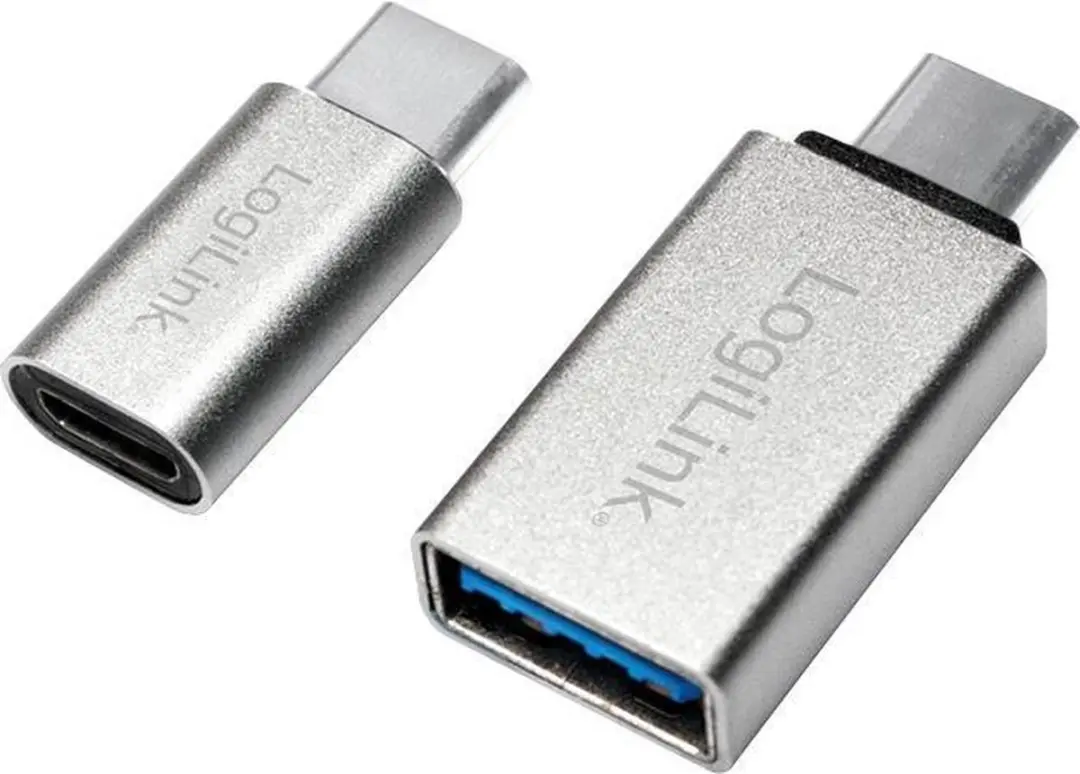 Logilink AU0040 USB-C naar Micro-USB Adapter - 2 Stuks - Zilver