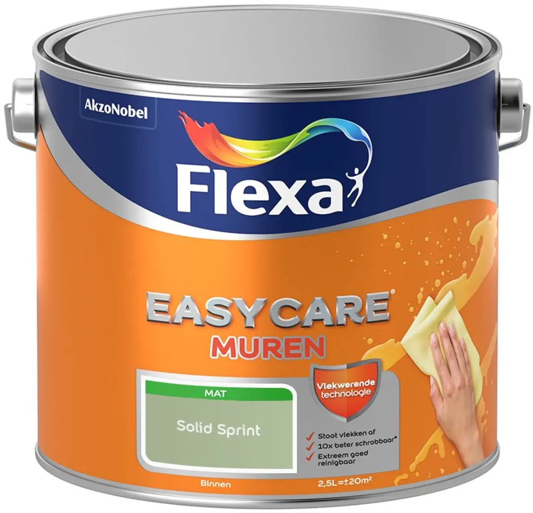 Flexa Easycare Muren Solid Sprint Mengverf 2,5L