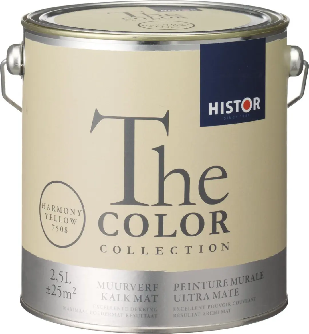 Histor The Color Collection Muurverf Harmony Yellow 2,5L