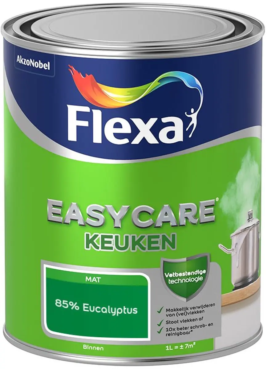 Flexa Easycare Keuken Mengverf 85% Eucalyptus 1L