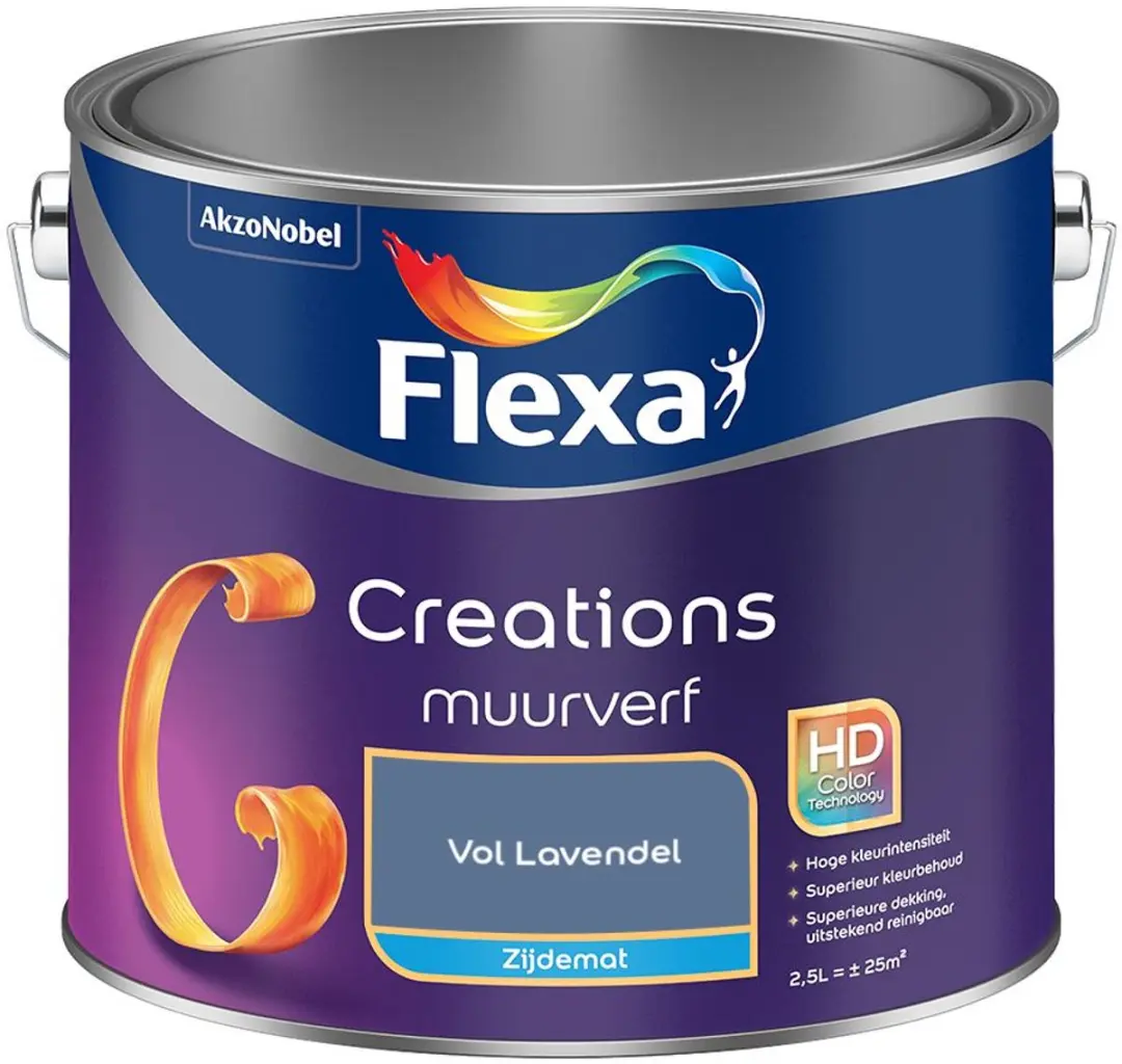 Flexa Creations Muurverf Zijdemat Vol Lavendel 2,5L