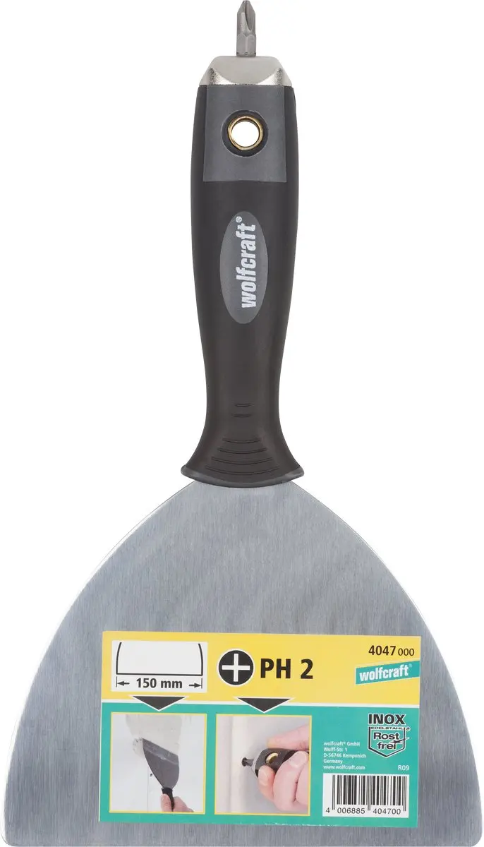Wolfcraft Professioneel Plamuurmes RVS 150mm