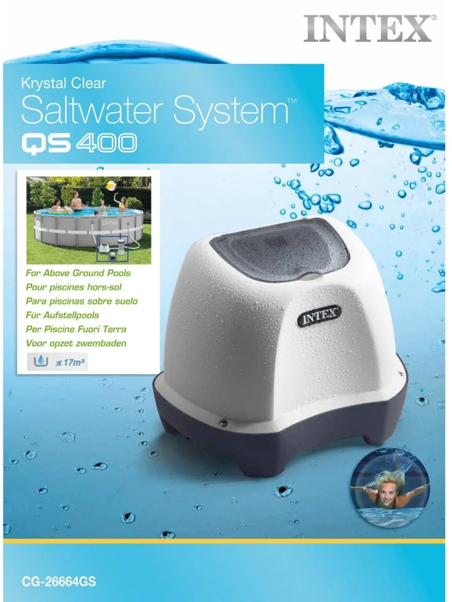 Intex Krystal Clear Zoutwatersysteem QS400 26664GS - 3.785 L/u