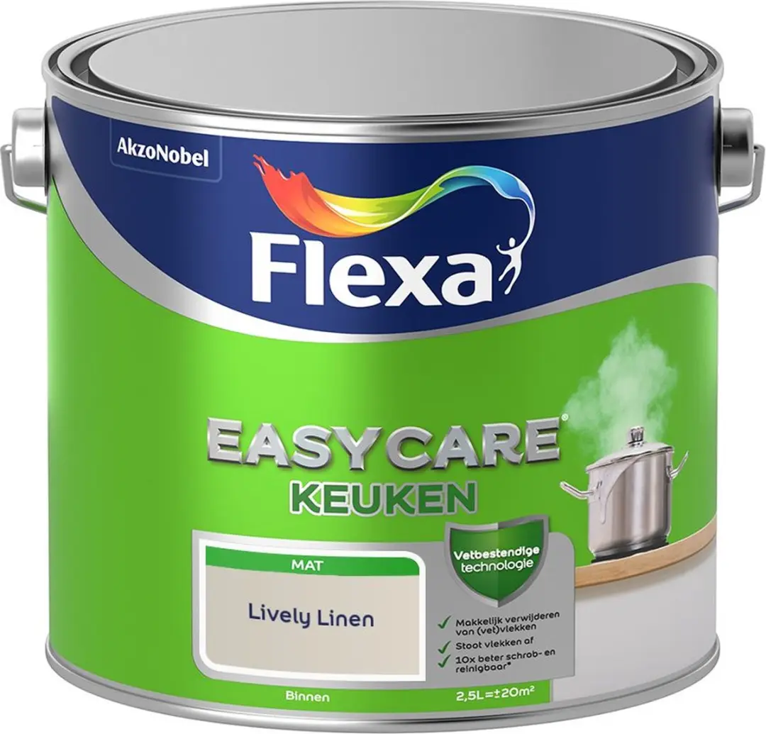 Flexa Easycare Keuken Mengverf Lively Linen 2,5L