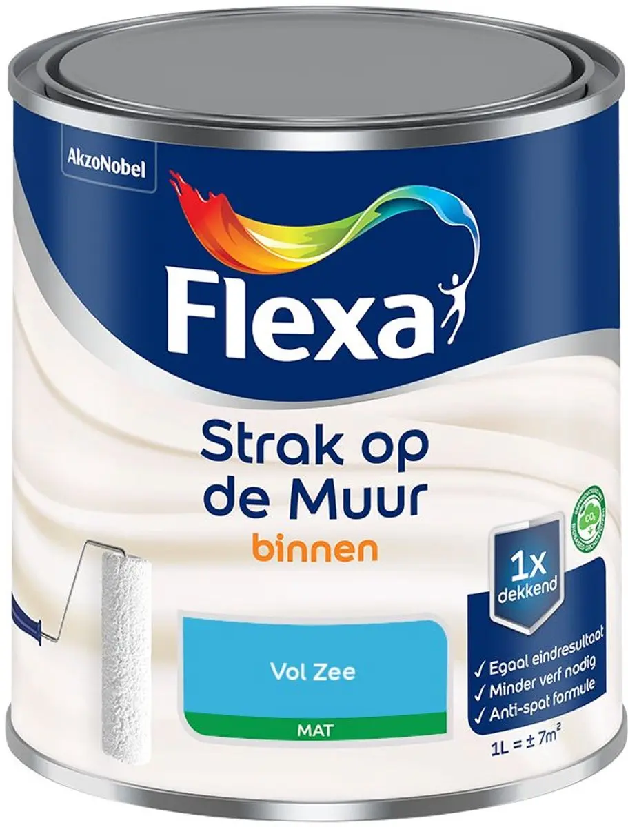 Flexa Strak Op De Muur Binnenmat Vol Zee Mengverf 1L