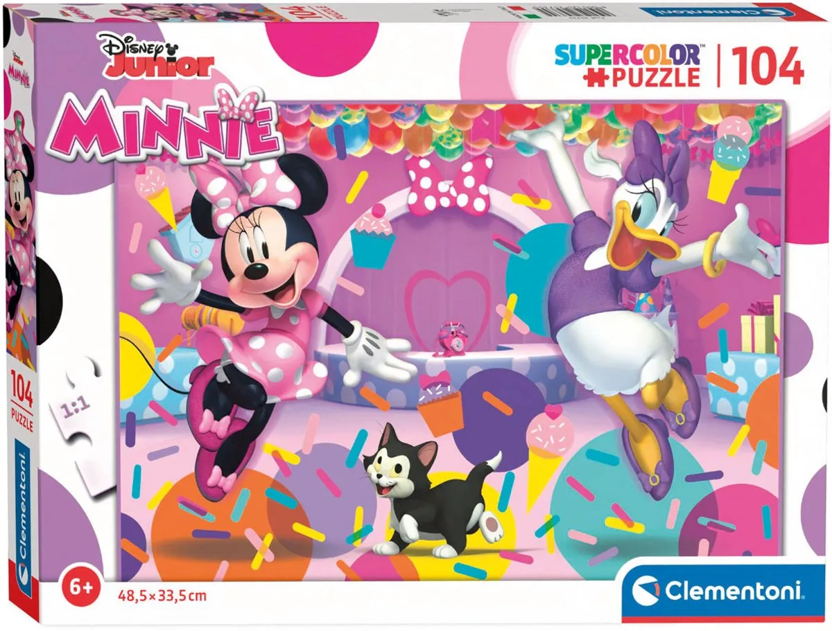 Clementoni Minnie Mouse Puzzel 104 Stukjes - Multicolor