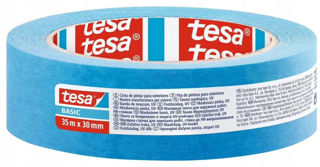 Tesa UV Basic Blauwe Afplaktape 30mm x 35m