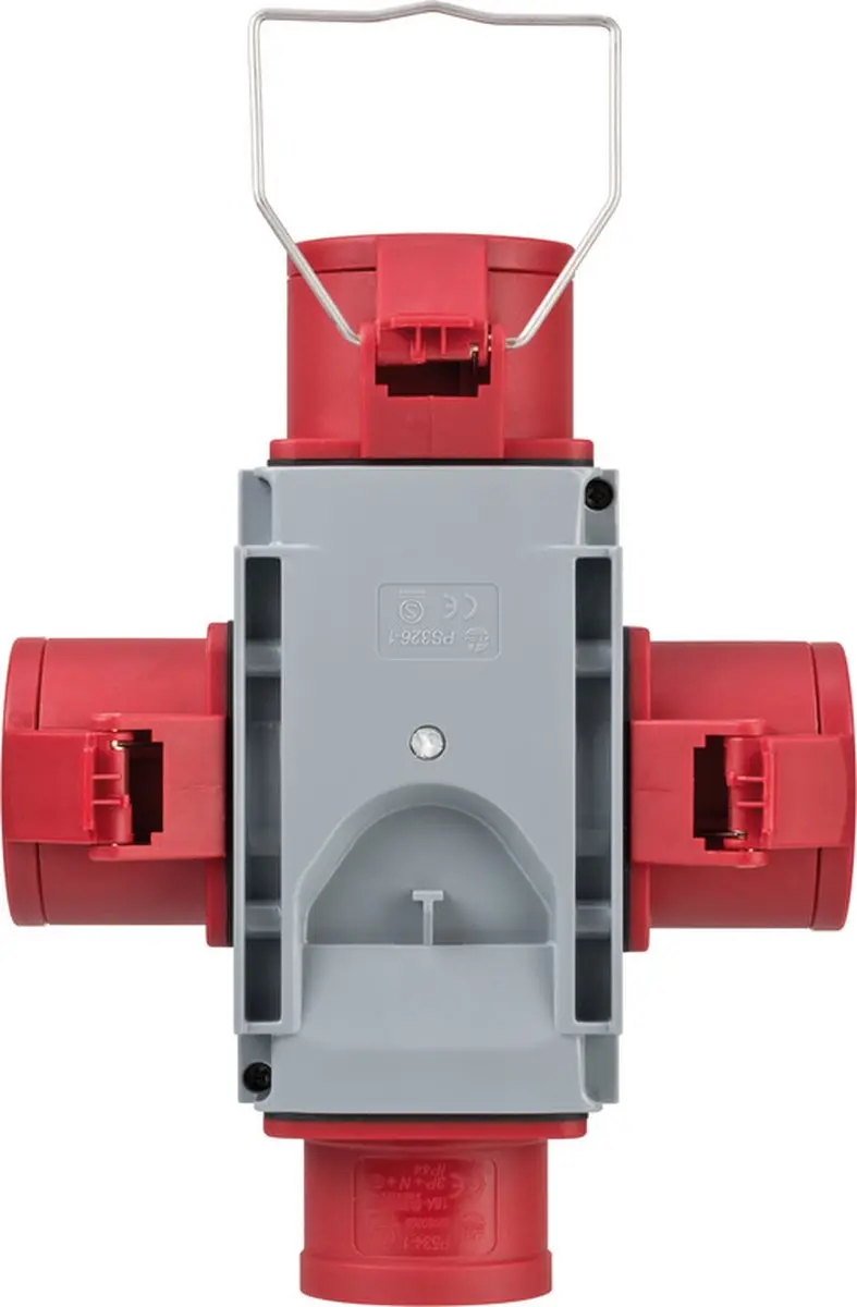 Brennenstuhl CEE-distributeur 400V/16A - Grijs/Rood