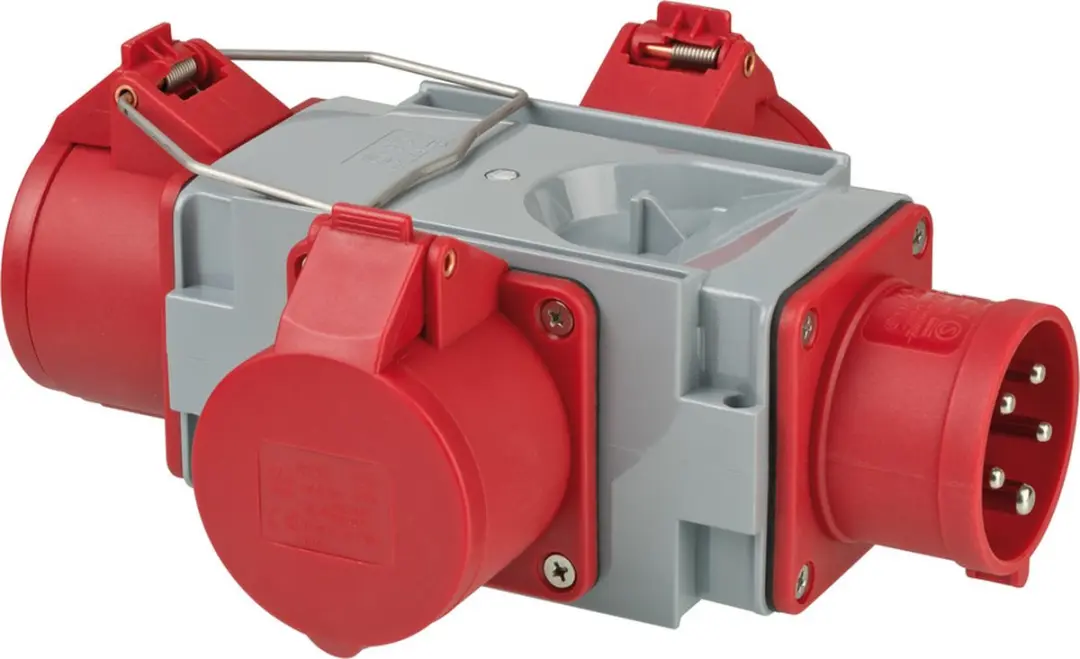 Brennenstuhl CEE-distributeur 400V/16A - Grijs/Rood
