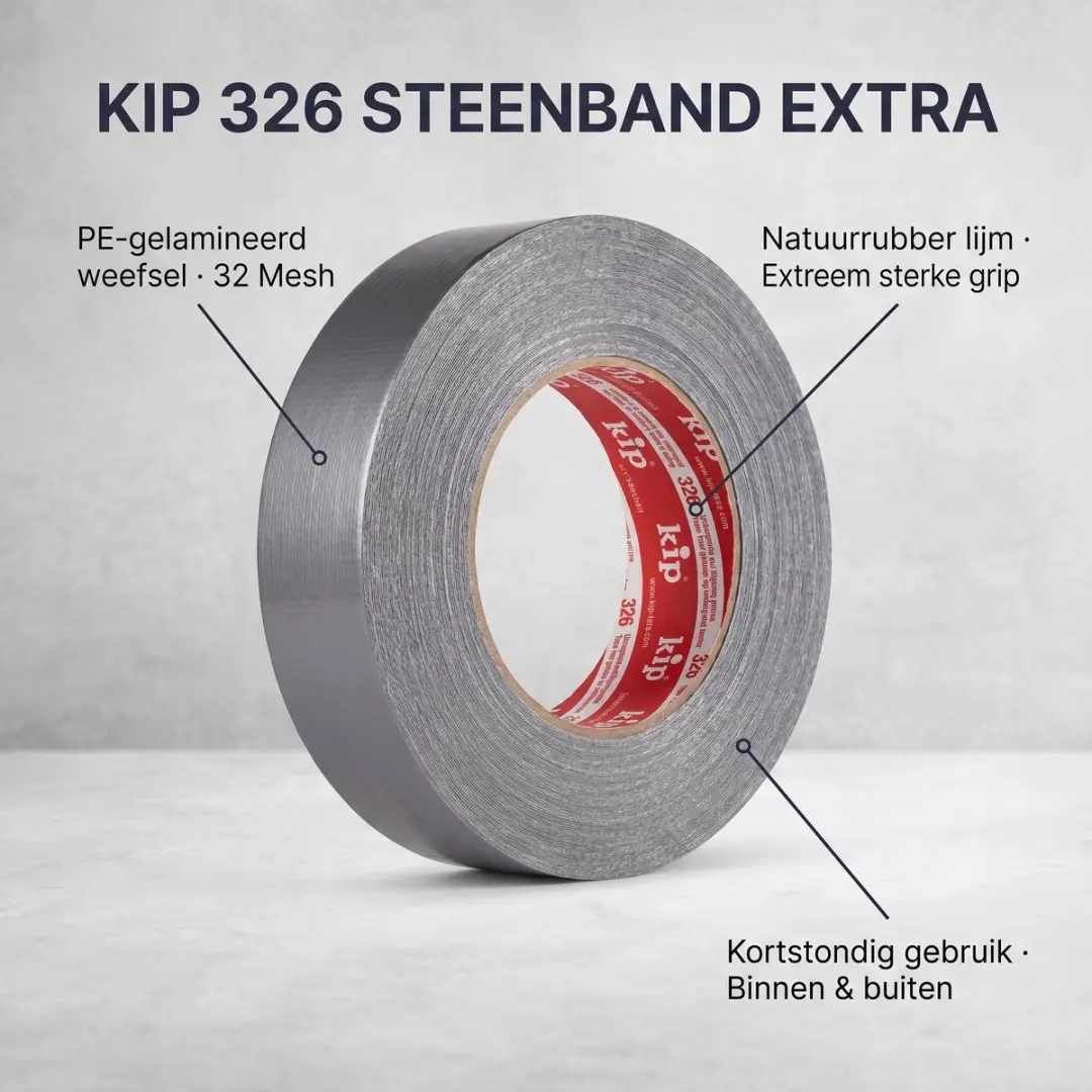 Kip Tape 326 Steenband Extra 25mm - Zilver - afbeelding 3 van 6