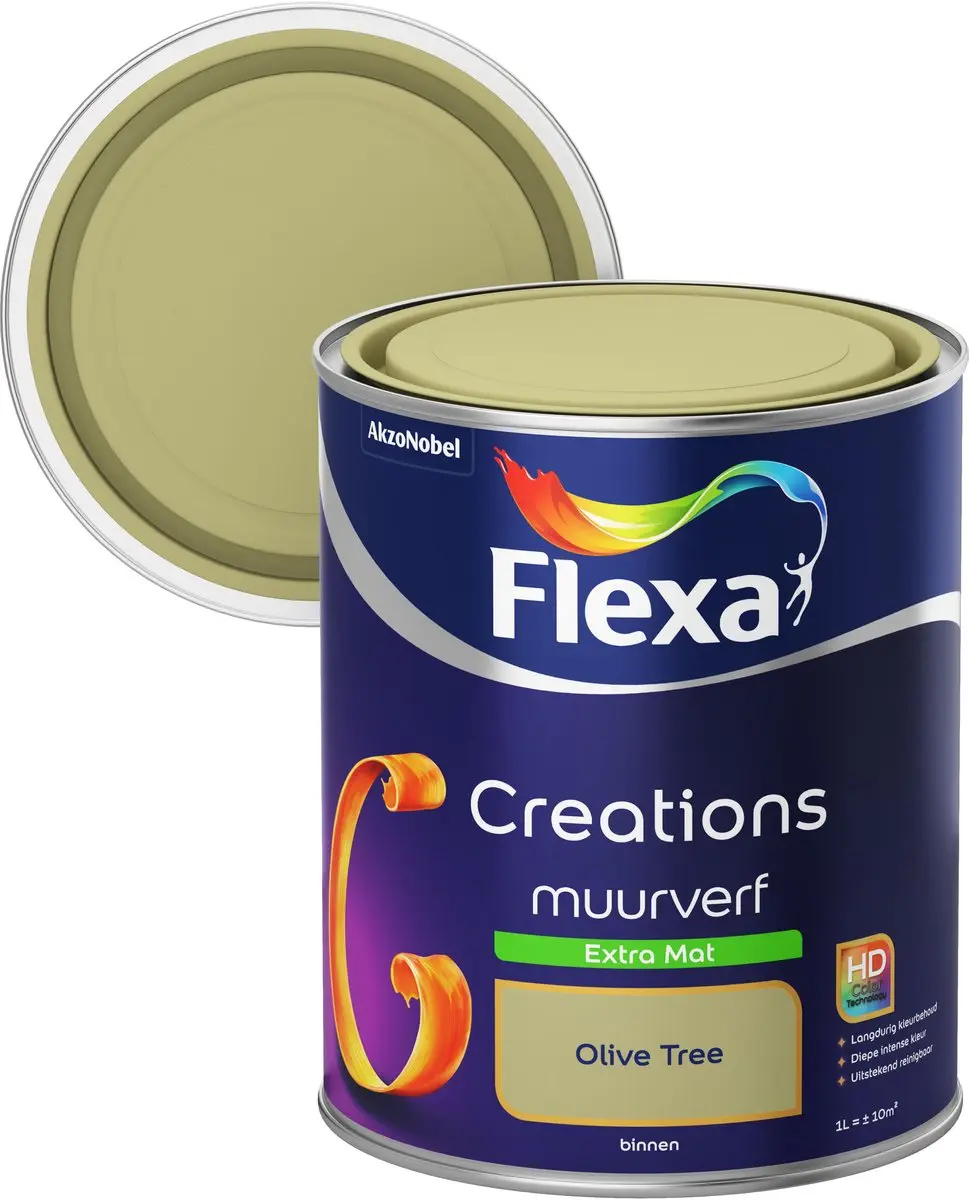 Flexa Creations Muurverf Extra Mat Olive Tree 1L