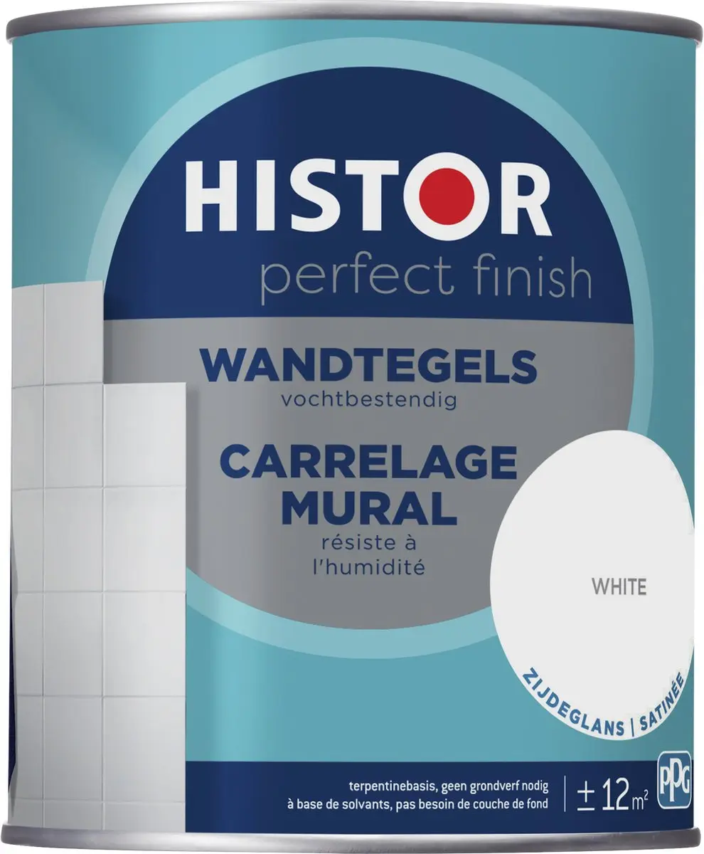 Histor Perfect Finish Wandtegels Wit 0.75L