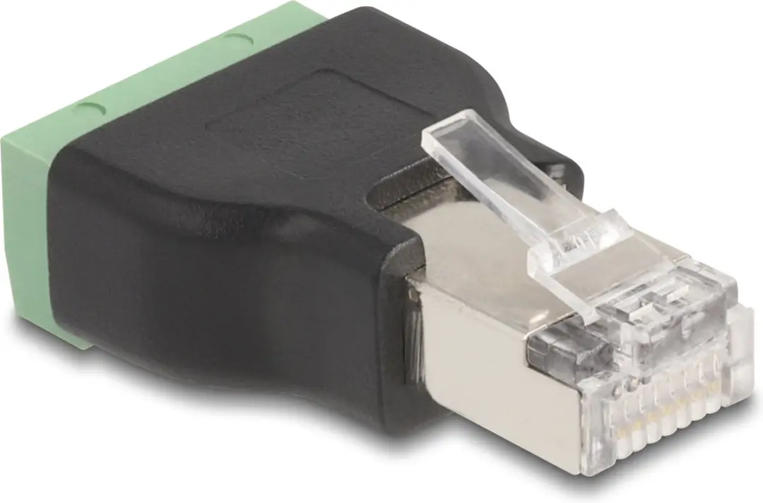 Delock RJ45 plug to Terminal Block Adapter 4 pin