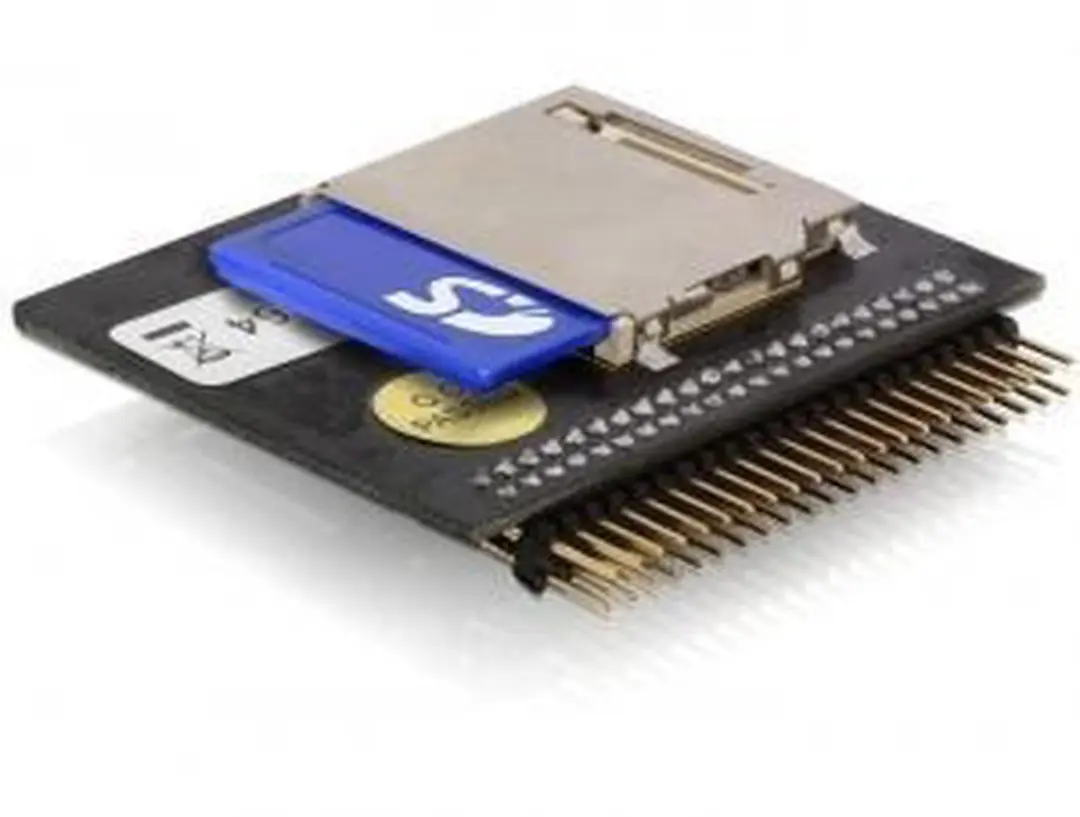 Delock IDE 44pin naar SD-kaartlezer - Zwart