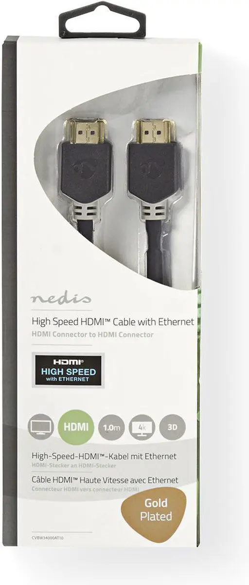 Nedis High Speed HDMI-Kabel CVBW34000AT75 4K@60Hz - 7.50 m - Antraciet