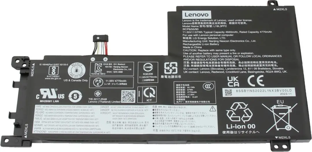 Lenovo L19C3PF5 Laptopbatterij 57Wh